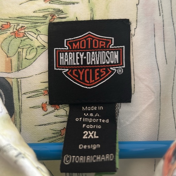 Men’s H-D Tori Richard Short Sleeve Button Down - Picture 10 of 10